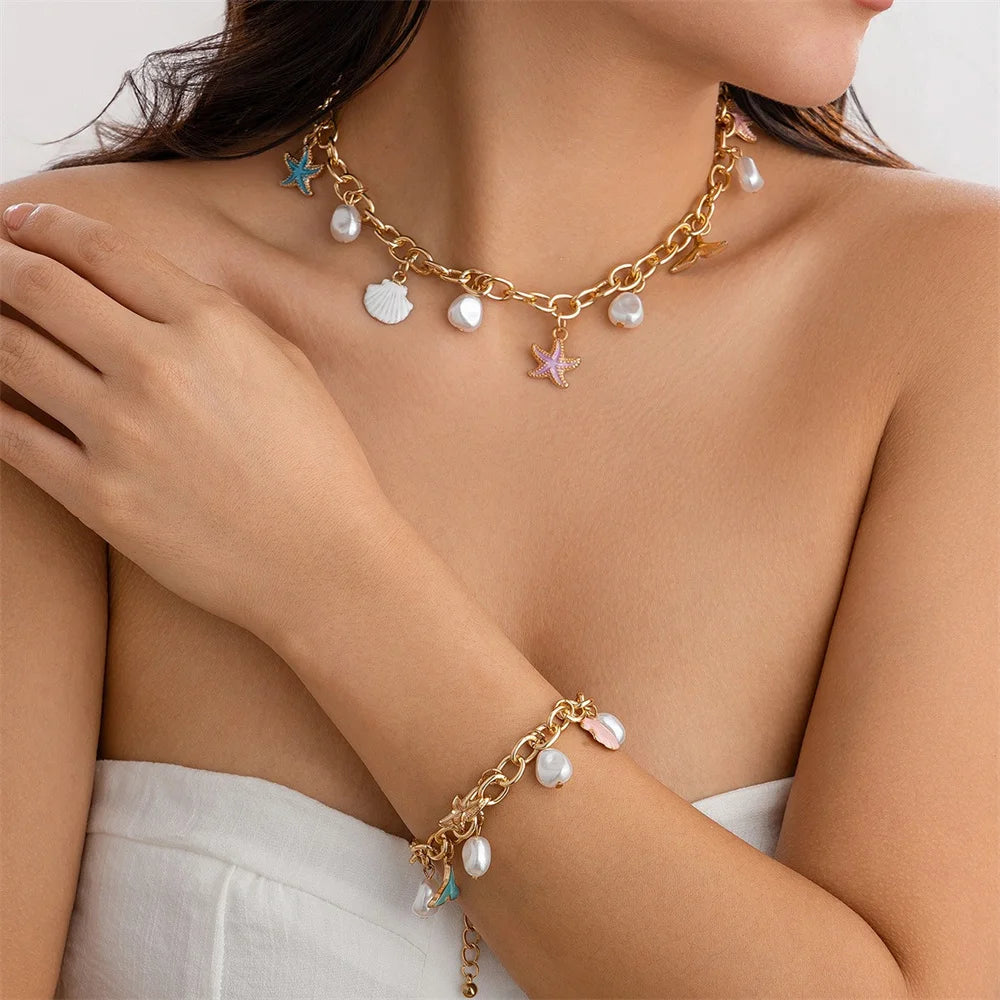 Ocean Breeze Necklace – A Touch of the Sea ✨🌊