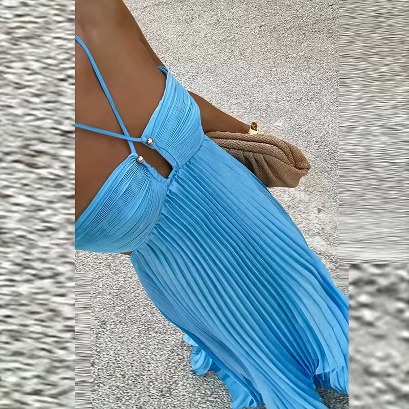 Azure Breeze Dress – Ocean Whispers 💙🌬
