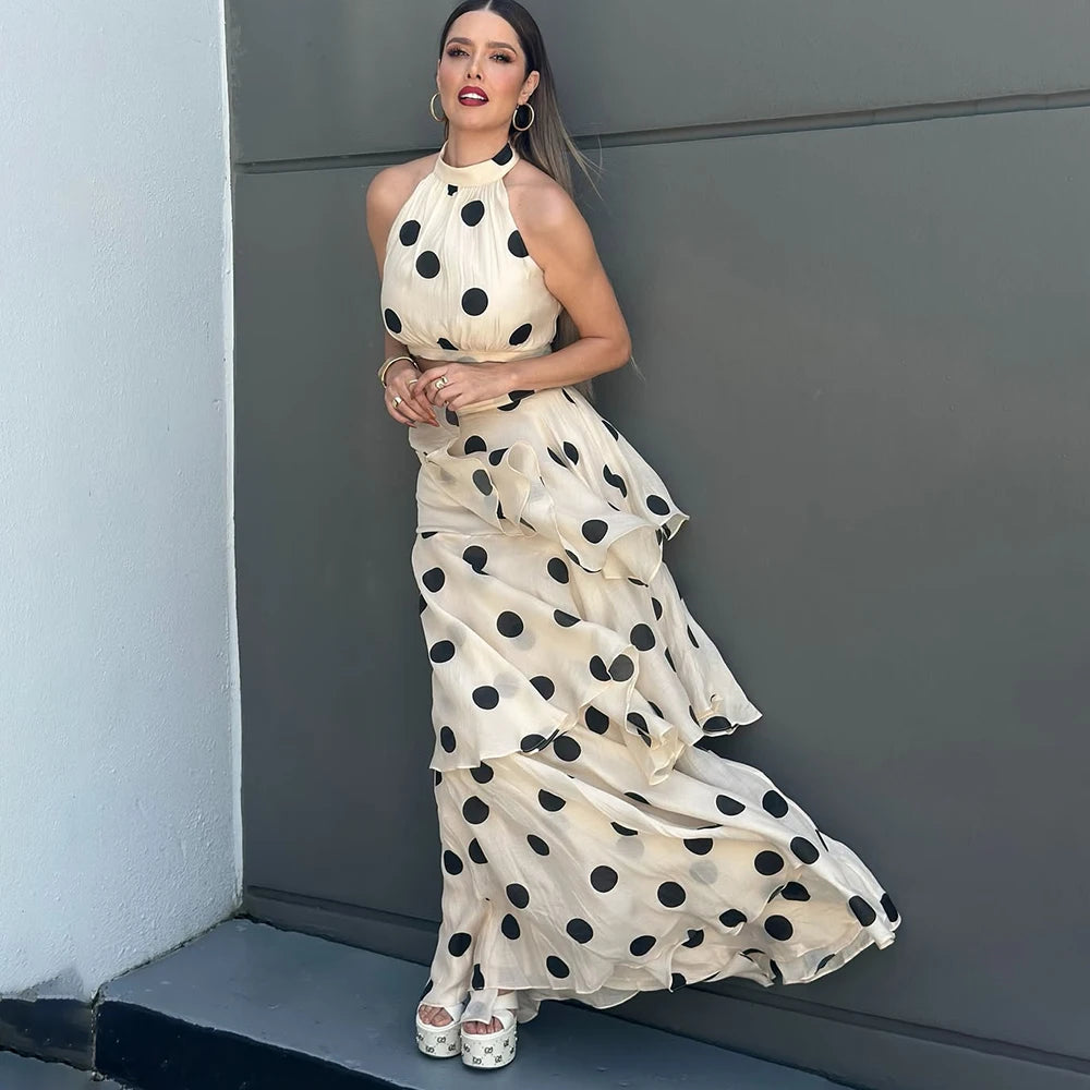 Lunaria Polka set – Timeless Elegance ⚪🖤