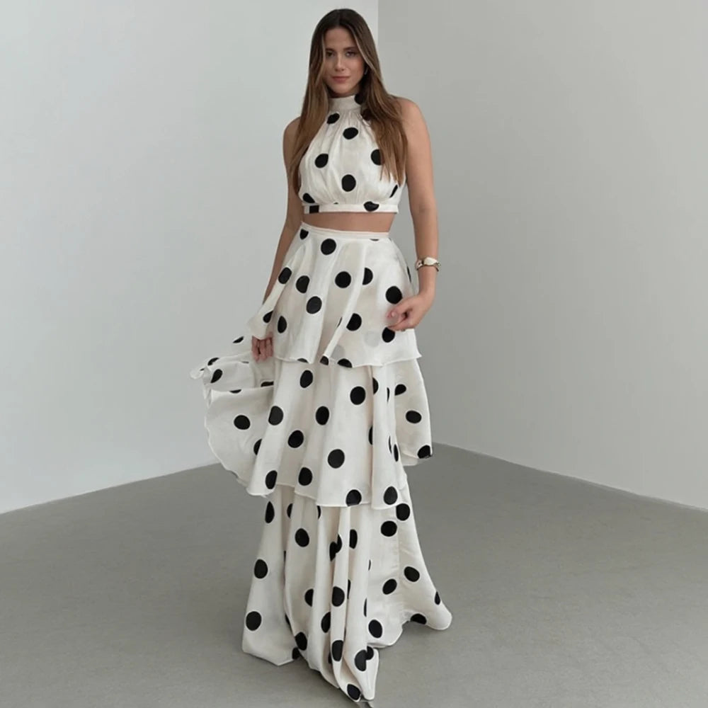 Lunaria Polka set – Timeless Elegance ⚪🖤