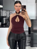 Nova Metal Ring Top – Sleek & Sultry 🖤✨