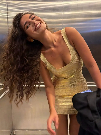 Sunset Muse Dress – Golden Glow Edition ✨🌞