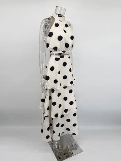 Lunaria Polka set – Timeless Elegance ⚪🖤